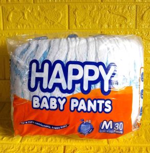 HAPPY Baby Pants Disposable Diaper (Size: Medium)- 1 Pack
