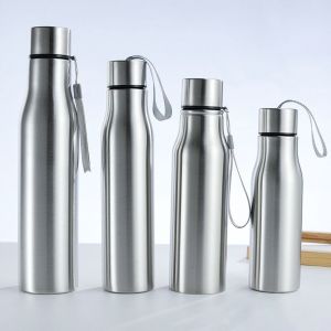 QUA Solid Leak Proof Frosting Bicycle Outdoors Sports Travel With Handle High Temperature Resistance Beer Bottle Water Cup Water Bottle Cup