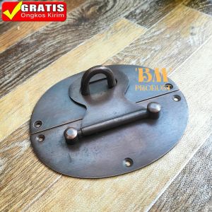 Overpal Pengunci Pintu Kuningan Antik 1 pcs Overpal Kuningan 13cm Gembok Pintu