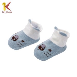 Satu Keluarga Kaos Kaki Bayi Karakter Animals P642 Kaus Kaki Anak Dengan Anti Slip Bahan Katun
