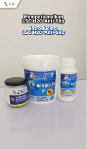 LSC ANTI-SLIP WATERPROOF HARD SEAL TWO PART COATING (PART A 720G+PART B 250G) + ANTI-SLIP POLYMER