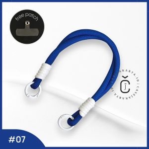 Tali Strap Gantungan Hp DOUBLE Pendek  Phone String Universal  Gelang Hp Nylon Korean Style  Gantungan Kunci  Tas  Serbaguna