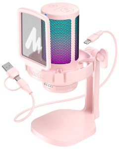 Manila Stock MAONO DGM20 /DGM20S Noise Cancelling Gaming Mic for PCType C Phone USB Condenser Microphone for StreamingRGB MicrophonesRecording Computer Mic Maono gamerwave