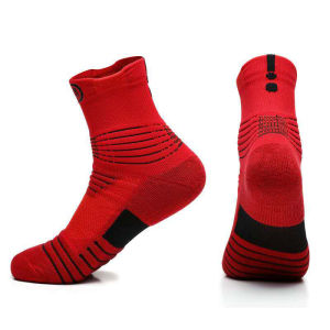 Pro-Tactical Basketball Socks with Hydro-Vent Tech | 3-Pack Organic Cotton for Cement Court & Trail Running | Shock Absorbent Towel Sole + Anti-Slip