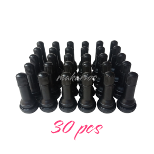 Set 30 pcs Pentil Ban Tubeless Universal Warna Hitam untuk Motor dan Mobil