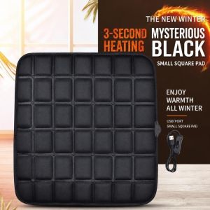 LUMIYA 12V Car Heating Cushion -press Stretch Oxford Fabric Vehicle Heating Pad Portable Single Seat Heated Seat Pad Winter Driving