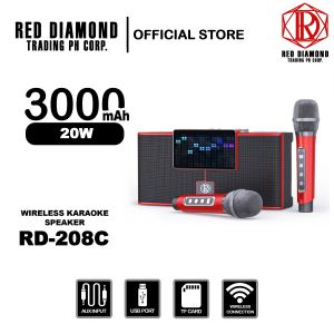 Portable Bluetooth speaker - Outdoor heavy subwoofer home KTV karaoke wireless microphone set