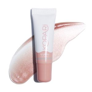 Kopari Coconut Lip Glossy Nude Tint Birthday Suit Vegan Hydrating Moisturizing Lip Oil Vitamin E Shea Butter Long Wear High Shine Non Sticky Clean Plant Based Non Toxic Balm Paraben Free