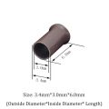 3.5mm Long Copper Flared Flaring Micro Rings Tube Euro Locks for Feather Human Hair Extensions Tools Accessories (2500Pcs Mix Color). 