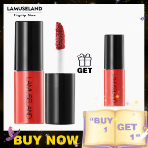 「Buy 1 Get 1」LAMUSELAND 12 Colors Waterproof Long-Lasting Mini Lipstick Matte Lip Gloss
