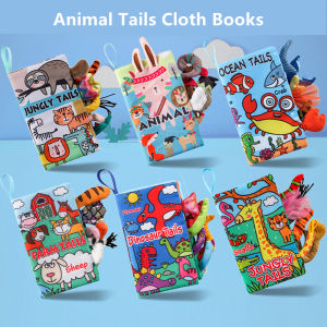 Soft Cloth Books for Babies Baby Educational Book Baby Animal Picture Book Squeezable Sound