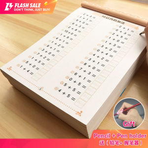 6 Books Childrens Math Exercises Homework Book Writing Exercises Chinese Copy