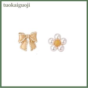 tuokaiguoji Ngọc Trai Bow Trâm Baroque Hợp Thời Trang Thanh Lịch Trâm Pins Đảng Quà Tặng Đám Cưới