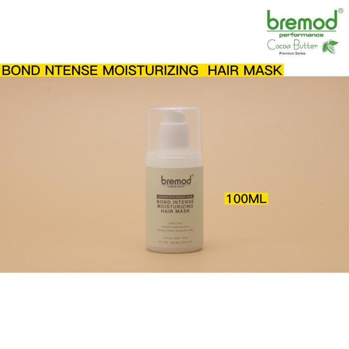 Bremod Premium Hair Mask Keratin Hyaluronic ACID Bond Intense Moisturizing Rinse Free 100ml BR-H041