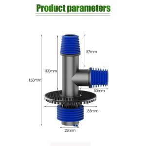 Kepala Konektor Sambungan Floor Drain Pembuangan Air Mesin Cuci Saringan Got Washing Machine Double Connector Adaptor Anti Kecoa / Bau / Tikus