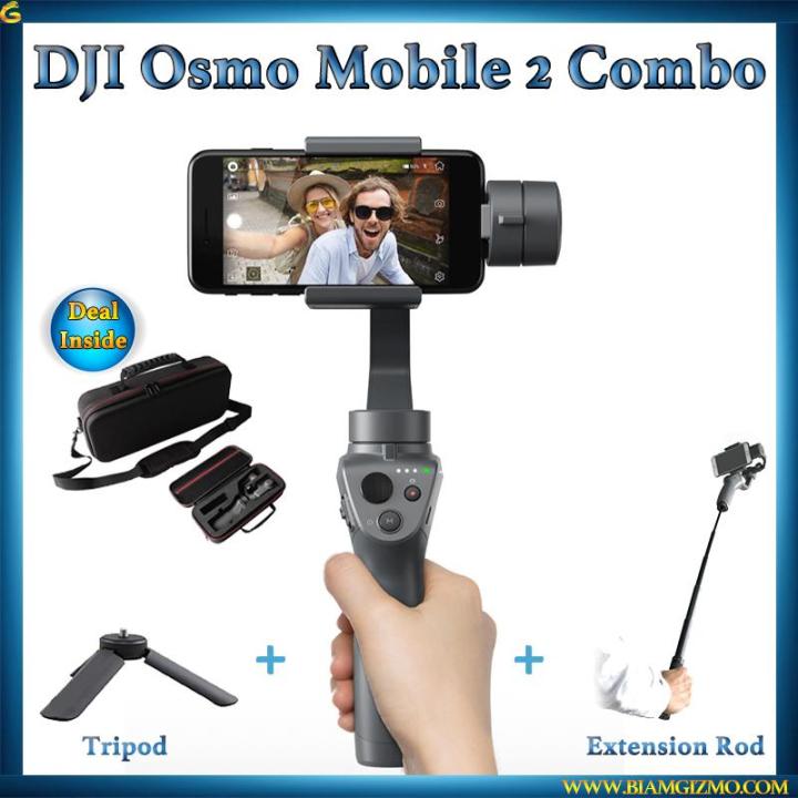 DJI Osmo Mobile Combo (Extension Rod Tripod) Lazada