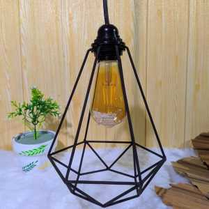 lampu gantung ruang tamu kap lampu gantung minimalis model diamon dekorasi unik untuk cafe dan rumah eksterior dan interior