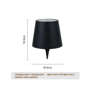 Wine Bottle Lamp Rechargeable Table Light Touch Dimmer Led Night Lamp Portable Bar Cafe Decor Ambient Lighting