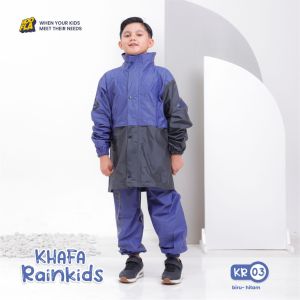 Hoofla kids jas hujan anak raincoat Usia 6 Sampai 13 Tahun Bahan PVC Fuel Seel