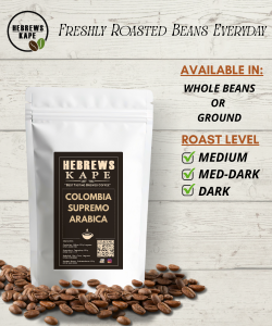 [HK] 1KL COLOMBIA SUPREMO ARABICA IN RESEALABLE POUCH (INTERNATIONAL COFFEE BEANS OR GROUND)