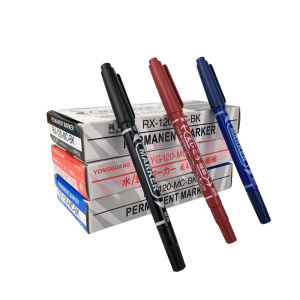 10pcs/box Double Head Tattoo Pen Permanent Waterproof – 0.5mm Fine & Crude Nib Good Ink Pang-matagalan na Tattoo Supplies