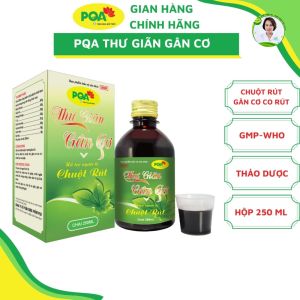 Siro PQA Thư Giãn Gân Cơ 250ml giúp hoạt huyết mạnh gân cốt hỗ trợ điều trị chuột rút gân cơ co rút chân tay co quắp