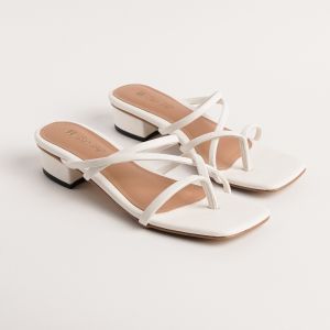 Sandal Wanita Putih Uk Besar 4142434445 Hak 25cm/Sandal Kerja Wanita Big Size Jumbo/Sandal Keundangan/Sandal Pesta/Sandal Main