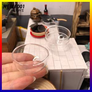 MEIKE001 1/12 dollhouse Miniature อุปกรณ์เสริมแก้ว soup PLATE simulation dish Toy