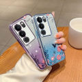 casing Vivo V29 5G glitter paper design beautiful butterfly pattern soft phone case vivo V29 5G phone cover. 