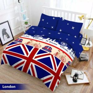 SPREI LEMBUT HALUS MOTIF BENDERA USA AMERIKA HIGH QUALITY