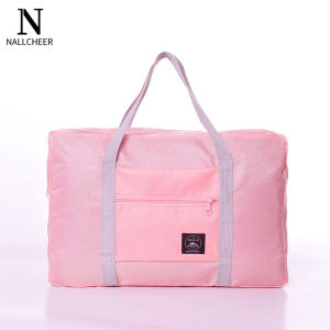 NALLCHEER กระเป๋าใส่เสื้อผ้าเดินทางแบบพกพาที่สามารถพับเก็บได้กระเป๋ากีฬาโรงยิมความจุมากน้ำหนักเบา luggage กระเป๋าเดินทาง กระเป๋าลากเดินทาง กระเป๋าเสริม พับเก็บได้ กระเป๋าเสริมเดินทางสไตล์เกาหลี พับเก็บได้ สามารถใช้เป็นกระเป๋า  bags for traveling