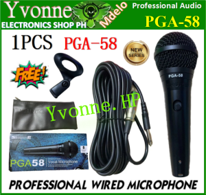 The PGA58 Professional Cardioid Dynamic Vocal Wired Microphone PGA-58 Wired Mic 10meters mic cable