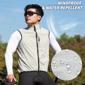 WOSAWE Men Women Cycling Vest Windproof Breathable Waterproof Sports Sleeveless Bike Tops. 