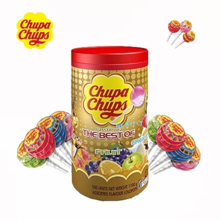 Chupa Chups Assorted The Best Of Lollipops 1100g Lazada