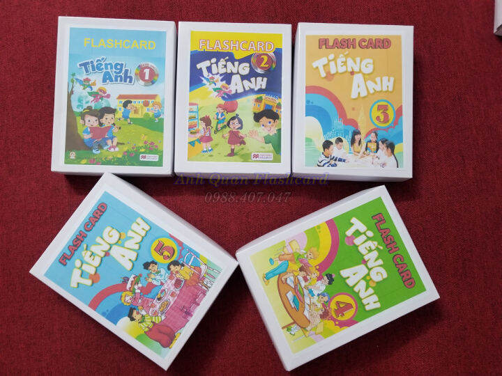 Trọn bộ Flash card, thẻ học tiếng anh thông minh Lớp 1, 2, 3, 4, 5 theo chuẩn SGK của BGD (khổ A5 in 2 mặt)