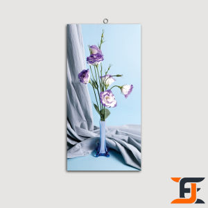 HIASAN DINDING BUNGA VAS BIRU CORAL SIMPLE GOLD WALLDECOR 15X30 NUANSA ABSTRAK FLOWER FLORAL BLUE CORAL MINIMALIS HIASAN DAN PAJANGAN RUMAH AESTHETIC KEKINIAN