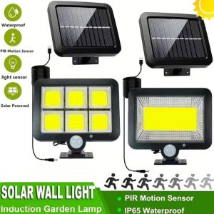 NOER Công nghệ LED COB Đèn năng lượng trời cảm biến chuyển động Chống thấm nước Cảm ứng thông minh Đèn tường cảm biến năng lượng trời Cài đặt di động Độ sáng có thể điều chỉnh Đèn năng lượng trời tách rời Vườn ngoài trời