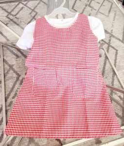 FREE INNER WHITE T-SHIRT Back to School Kinder Daycare Preschool  Checkered Uniform for Girl Kids - 3 to 6 years old   - classy and elegant - timeless classic  - timeless piece - casual office  party - classic piece - super kapal ng tela - hindi kayo ma