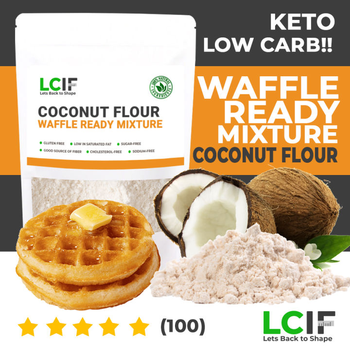 Low Carb Coconut Flour Waffle Ready Mixture 250g LCIF Low Carb Guilt ...
