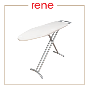 Rene High Quality & Stable Ironing Board with 10mm Thick Padding