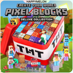 200pcs Magnetic Building Blocks Pixel World Building Blocks DIY Various Cube Building Blocks Toys Suitable for Children Over Suitable for Children