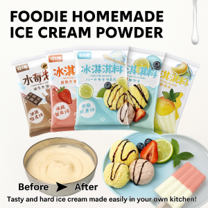 Ice Cream Powder 7 Flavors of Homemade Recipes Easy to Make DIY Magic Ice Cream Healthy Simple 多口味冰淇淋粉