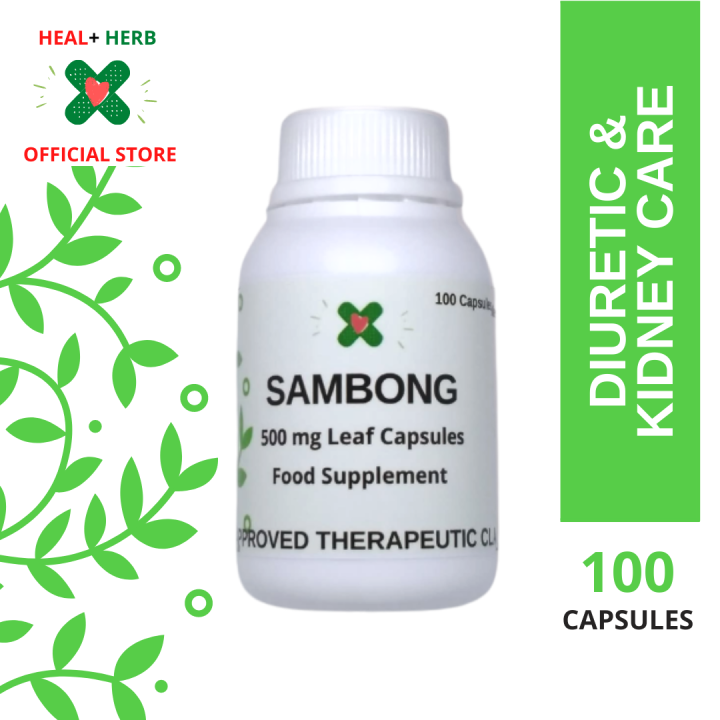 Pure Sambong capsule 500 mg, Anti UTI and Kidney Stones Pure and