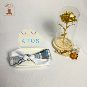 Bandana Korea Wanita Kotak Kotak Series Headband Bando Karet Katun Aneka Warna