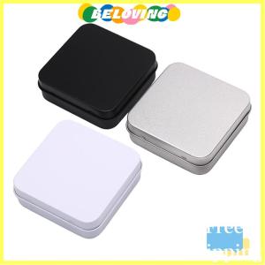 Beloving Flash Sale YKS Mini Metal Tins Container Square Hinged Flip Storage Tin Box Jewelry Case