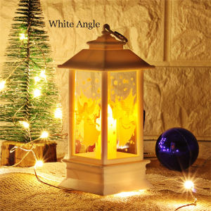 Christmas Snowman Santa Reindeer LED Lantern Night Light Battery Power for Desktop Decor Holiday Gift Idea Festive Glowing Ornament