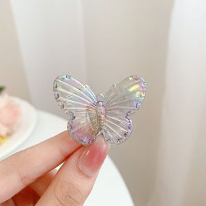 Jepit rambut warna kupu-kupu 3D/jepit rambut kupu-kupu mini/jepit rambut manis bening/jepit rambut fashion girly Korea 🌷Waroomy