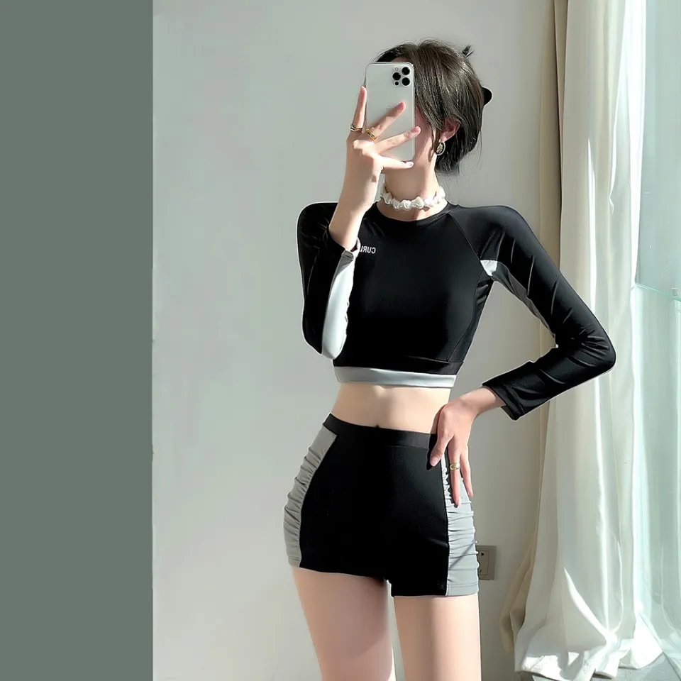 Đồ bơi tay dài chống tia UV, quần short hai lớp - P2P Bikini - Thương hiệu đồ  bơi nữ, đồ bơi nam hàng đầu Việt Nam