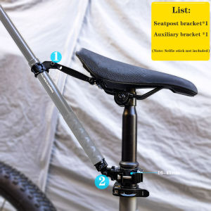 20241029  Premium Bicycle Backseat Third Person View Mount camera holder for insta 360 bike mount Cycling selfie stick for SJCAM GoPro Max Hero 13 12 11 10 9 8 Insta360 X5 X4 X3 One X2 Rs DJI Cameras accessories