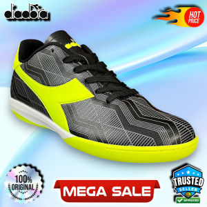 Sepatu Futsal Pria Diadora Tekstil Performa Tinggi - Warna Coklat Tua/Lemon Kuning Gaya Bisnis Ukuran UE:46.7/US:11